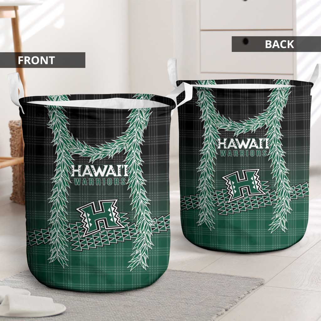 Rainbow Warriors Hawaii Palaka Laundry Basket Maile Lei - Polynesian Pride