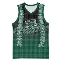 Rainbow Warriors Hawaii Palaka Basketball Jersey Maile Lei - Polynesian Pride