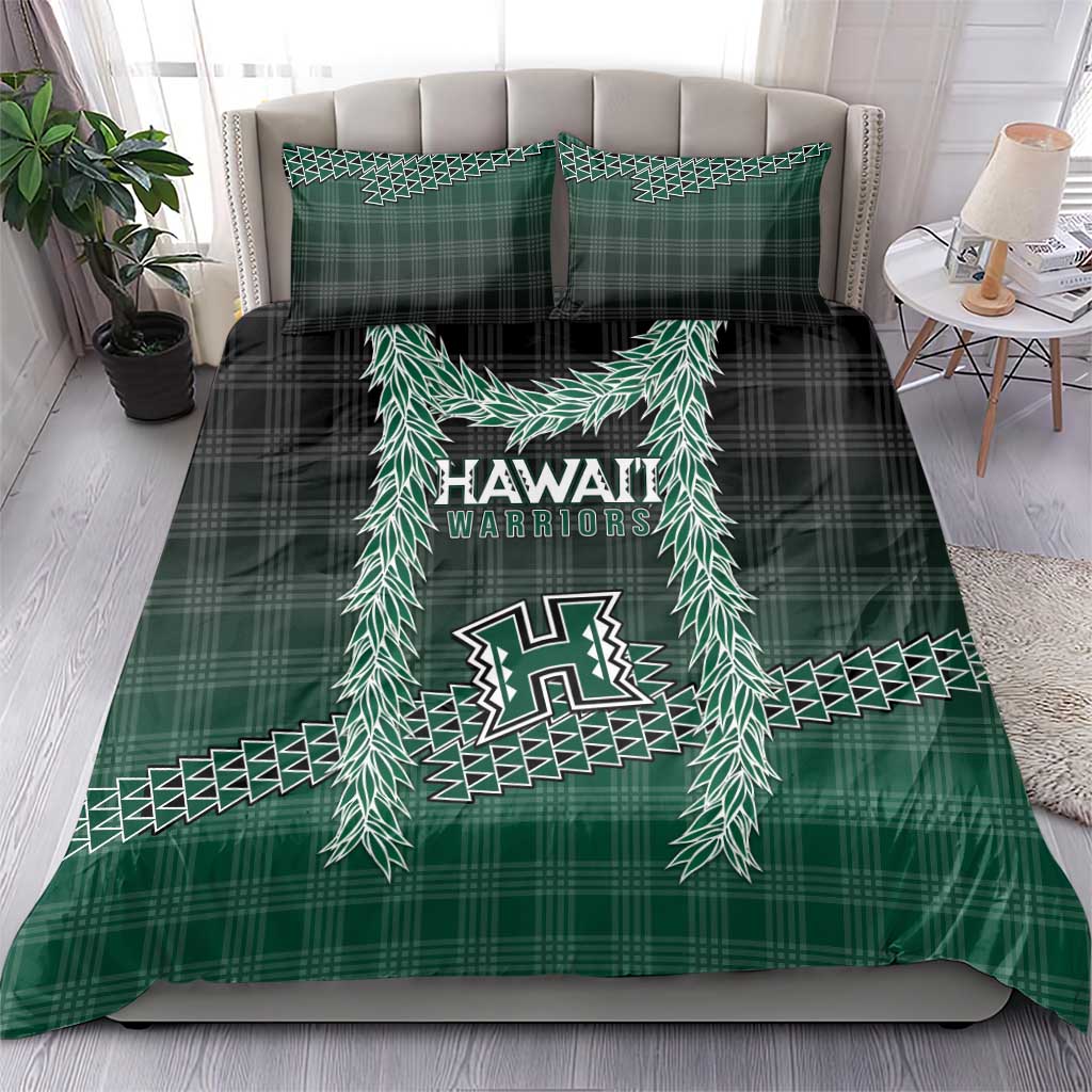 Rainbow Warriors Hawaii Palaka Bedding Set Maile Lei - Polynesian Pride