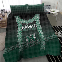 Rainbow Warriors Hawaii Palaka Bedding Set Maile Lei - Polynesian Pride
