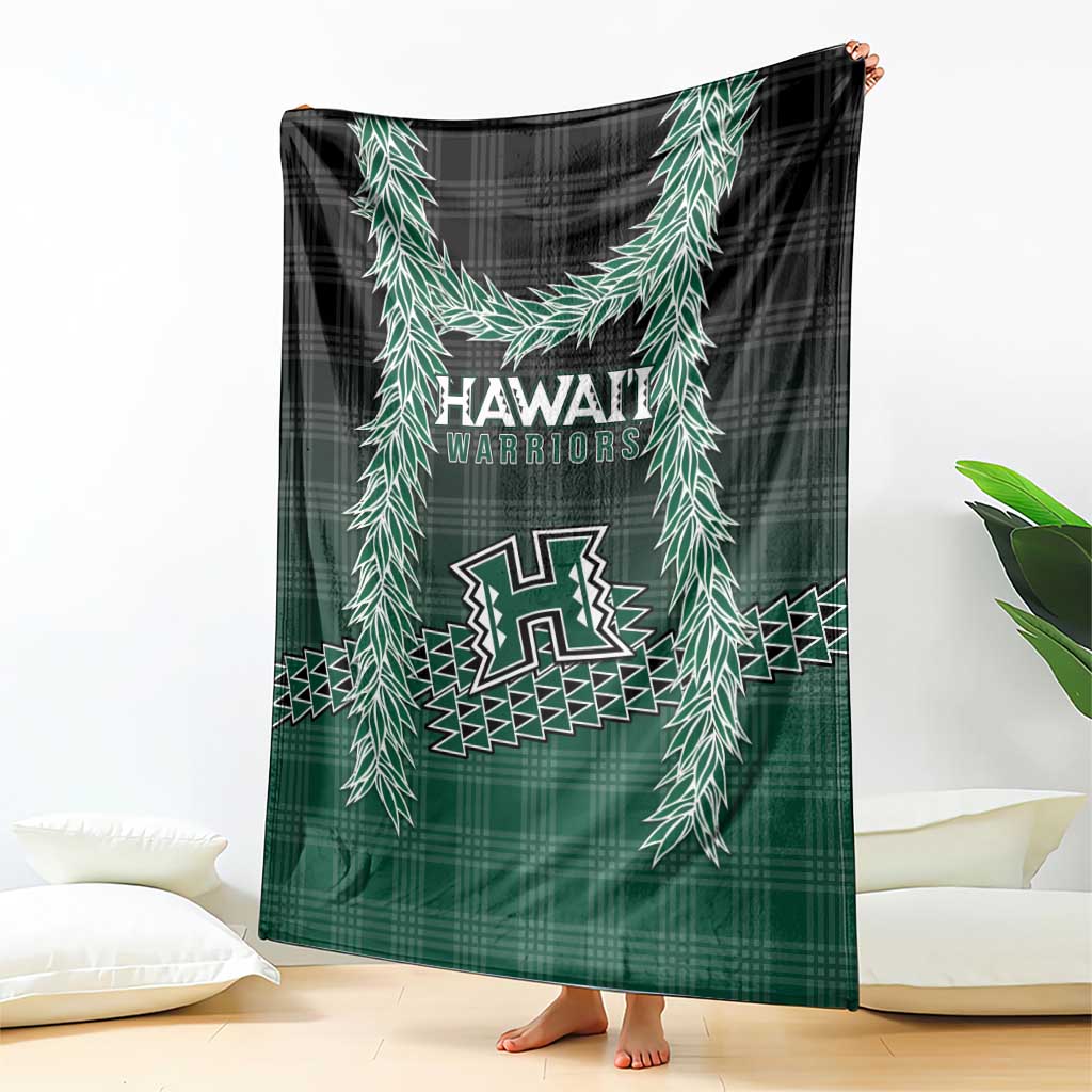 Rainbow Warriors Hawaii Palaka Blanket Maile Lei - Polynesian Pride