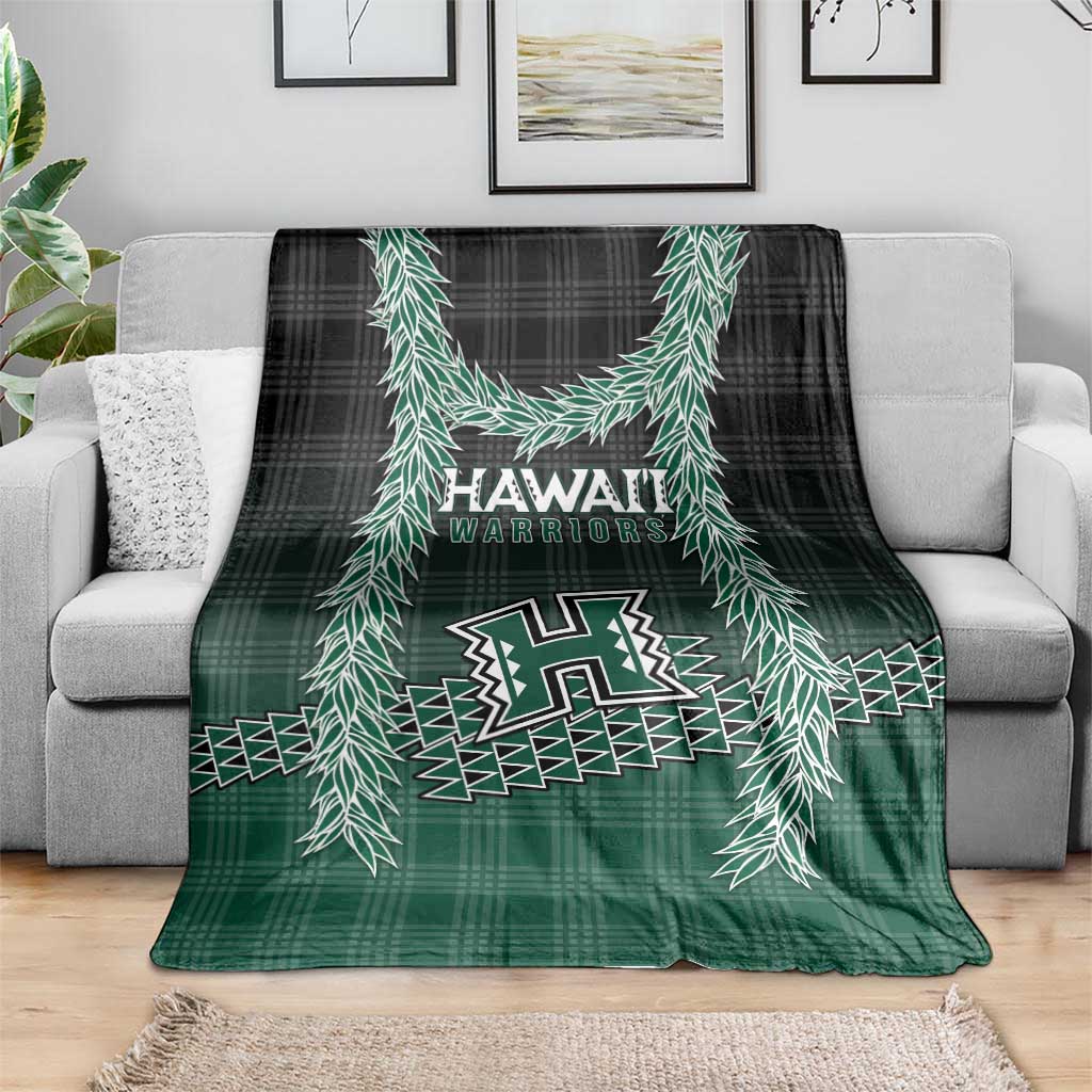 Rainbow Warriors Hawaii Palaka Blanket Maile Lei - Polynesian Pride