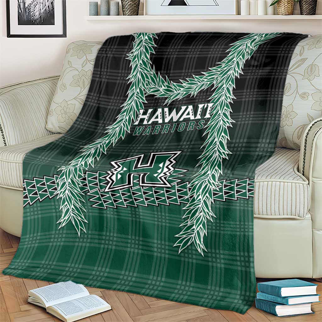 Rainbow Warriors Hawaii Palaka Blanket Maile Lei - Polynesian Pride