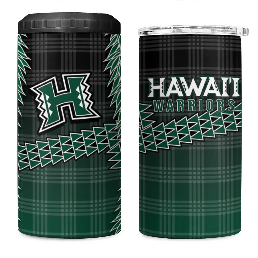 Rainbow Warriors Hawaii Palaka 4 in 1 Can Cooler Tumbler Maile Lei - Polynesian Pride