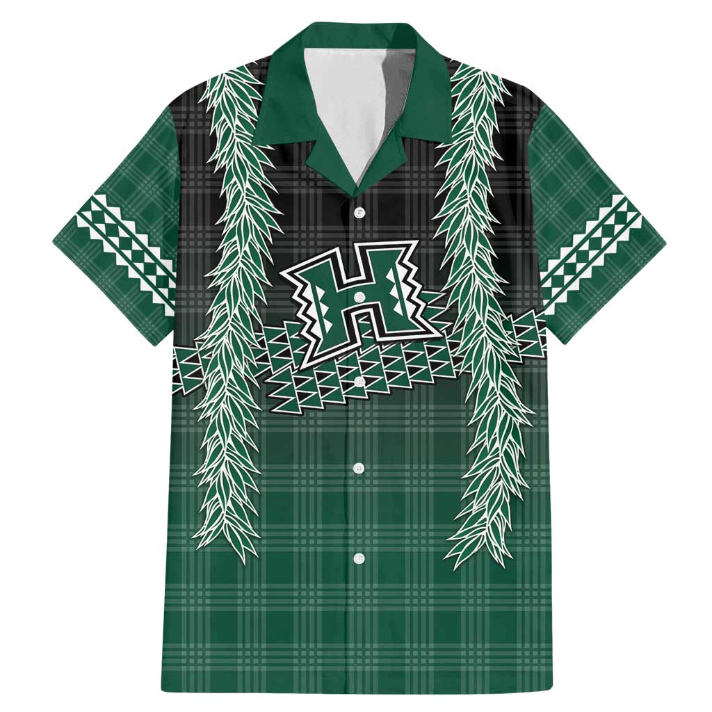 Rainbow Warriors Hawaii Palaka Family Matching Mermaid Dress and Hawaiian Shirt Maile Lei - Polynesian Pride