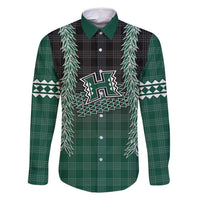 Rainbow Warriors Hawaii Palaka Family Matching Mermaid Dress and Hawaiian Shirt Maile Lei - Polynesian Pride