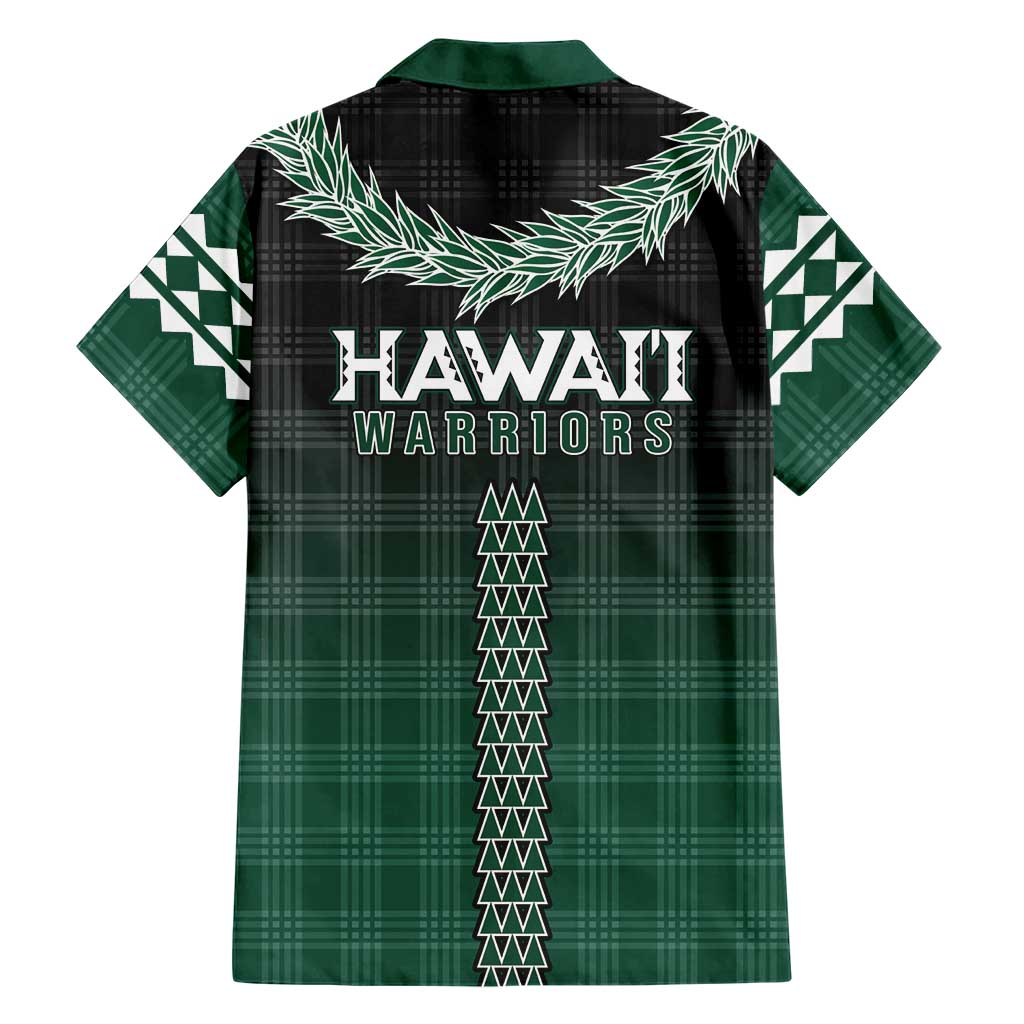 Rainbow Warriors Hawaii Palaka Family Matching Off Shoulder Short Dress and Hawaiian Shirt Maile Lei LT7 - Polynesian Pride