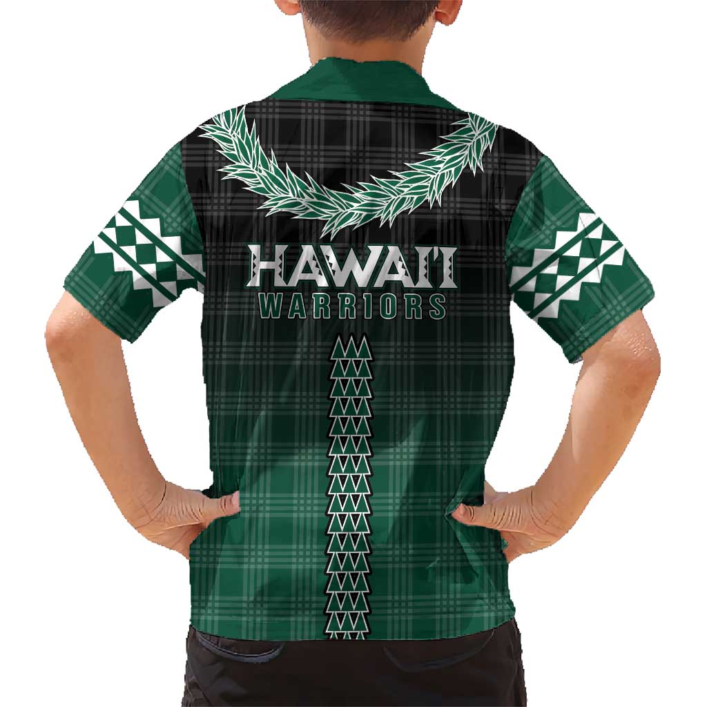 Rainbow Warriors Hawaii Palaka Family Matching Puletasi and Hawaiian Shirt Maile Lei LT7 - Polynesian Pride