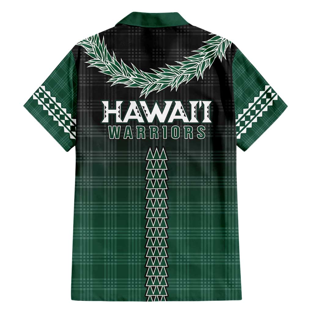 Rainbow Warriors Hawaii Palaka Family Matching Short Sleeve Bodycon Dress and Hawaiian Shirt Maile Lei - Polynesian Pride