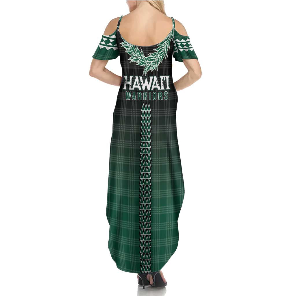 Rainbow Warriors Hawaii Palaka Family Matching Summer Maxi Dress and Hawaiian Shirt Maile Lei LT7 - Polynesian Pride