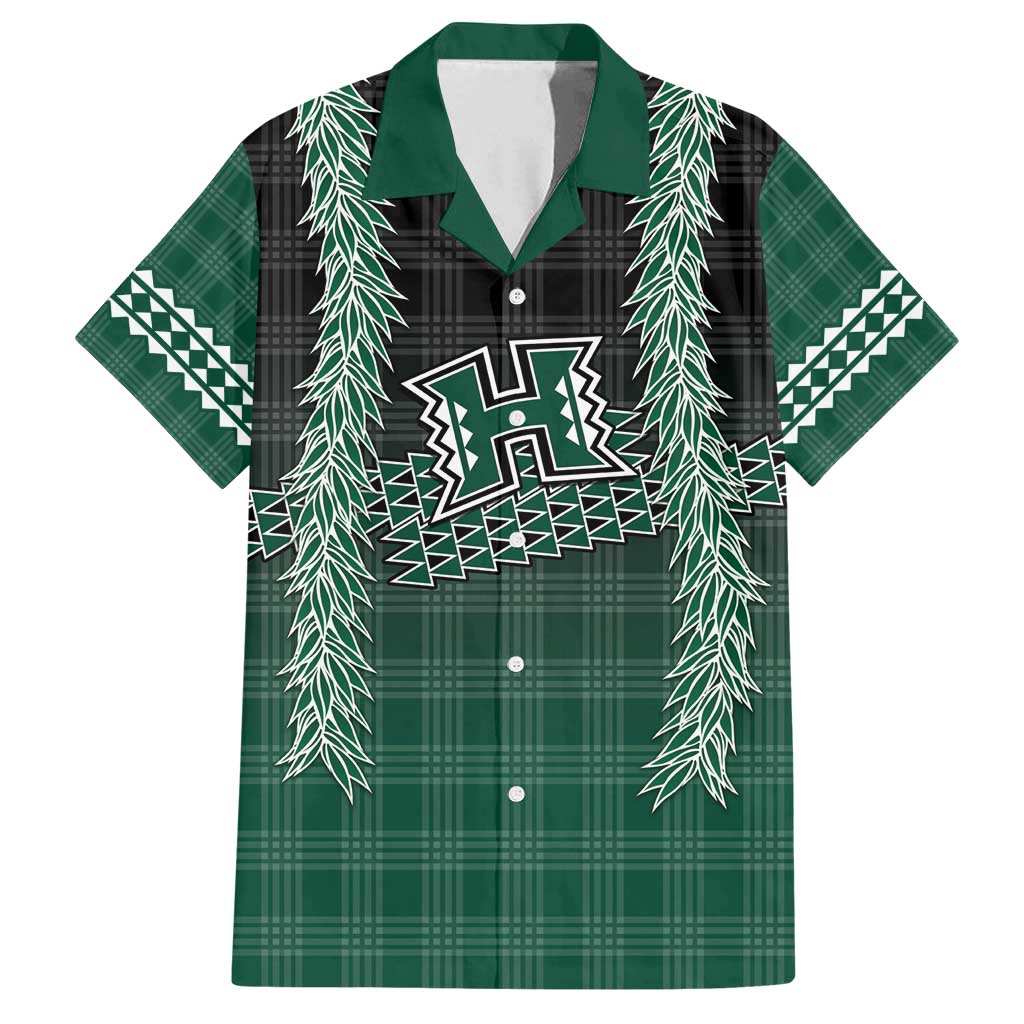 Rainbow Warriors Hawaii Palaka Family Matching Tank Maxi Dress and Hawaiian Shirt Maile Lei - Polynesian Pride