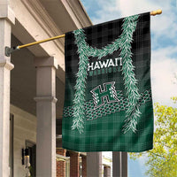Rainbow Warriors Hawaii Palaka Garden Flag Maile Lei - Polynesian Pride
