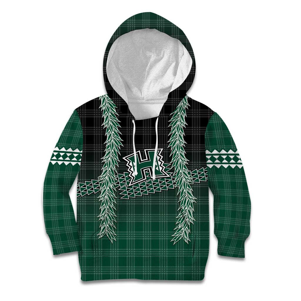 Rainbow Warriors Hawaii Palaka Kid Hoodie Maile Lei - Polynesian Pride