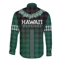 Rainbow Warriors Hawaii Palaka Long Sleeve Button Shirt Maile Lei - Polynesian Pride