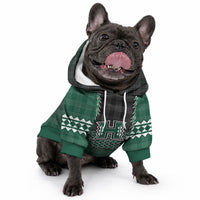 Rainbow Warriors Hawaii Palaka Pet Hoodie Maile Lei