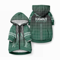 Rainbow Warriors Hawaii Palaka Pet Hoodie Maile Lei