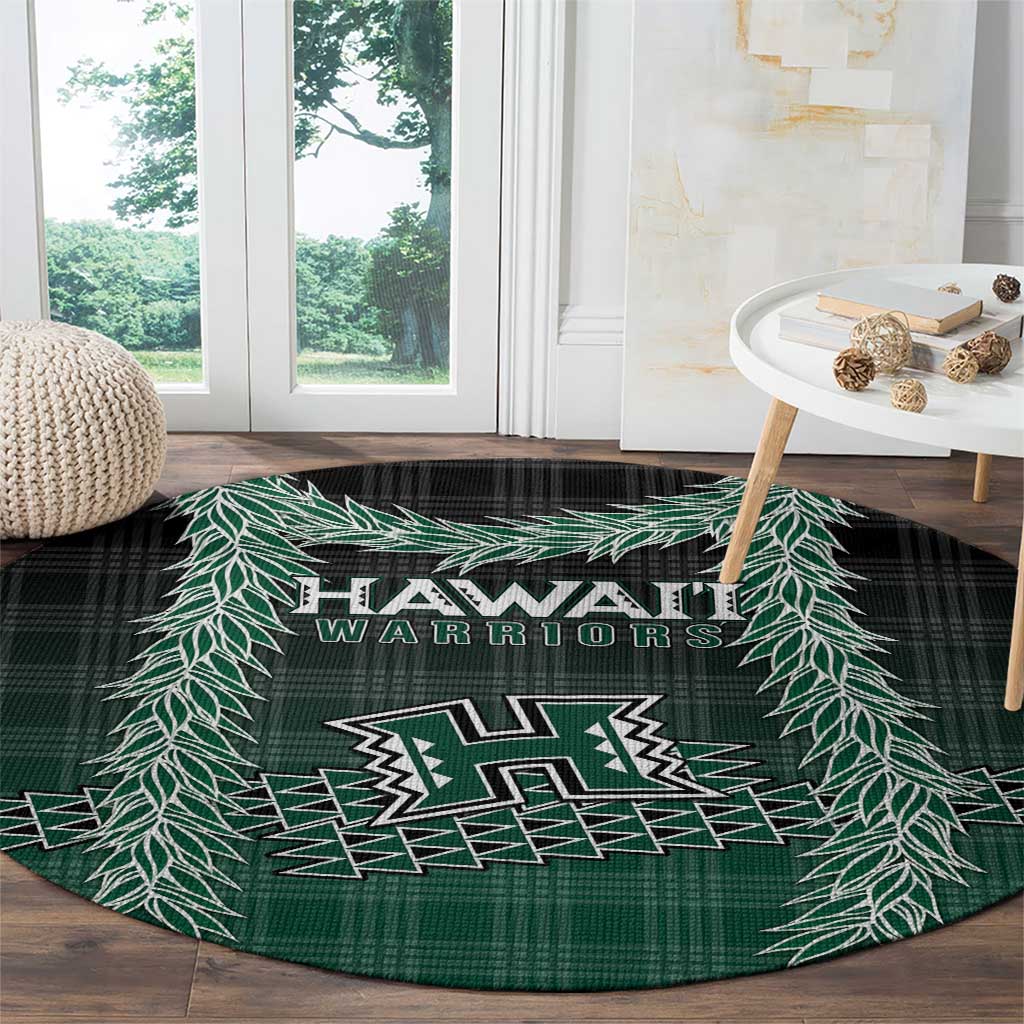 Rainbow Warriors Hawaii Palaka Round Carpet Maile Lei - Polynesian Pride