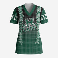 Rainbow Warriors Hawaii Palaka Scrub Top Maile Lei - Polynesian Pride