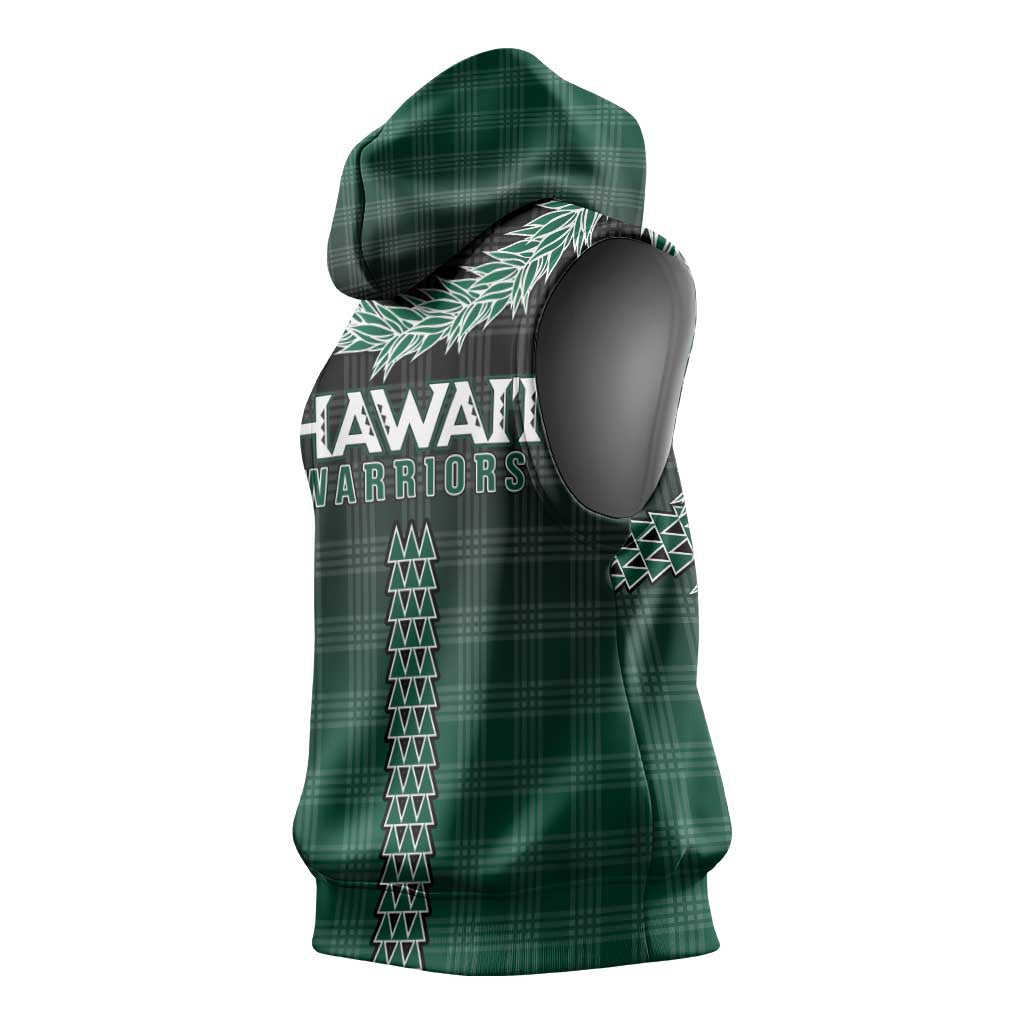 Rainbow Warriors Hawaii Palaka Sleeveless Hoodie Maile Lei - Polynesian Pride