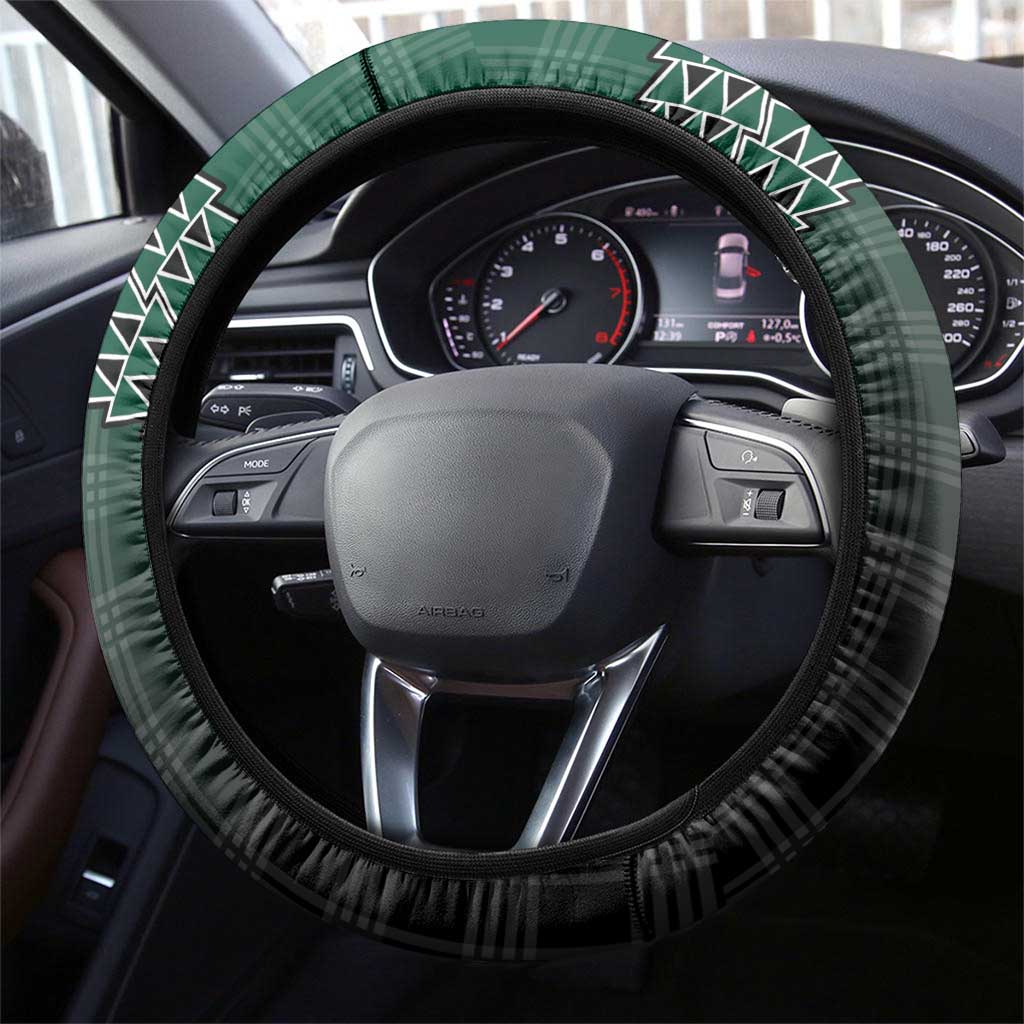 Rainbow Warriors Hawaii Palaka Steering Wheel Cover Maile Lei - Polynesian Pride