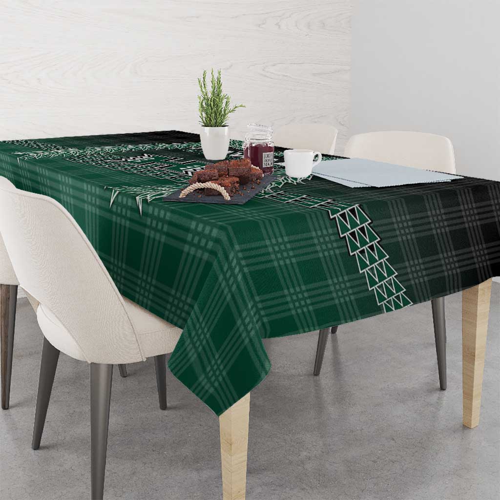 Rainbow Warriors Hawaii Palaka Tablecloth Maile Lei - Polynesian Pride