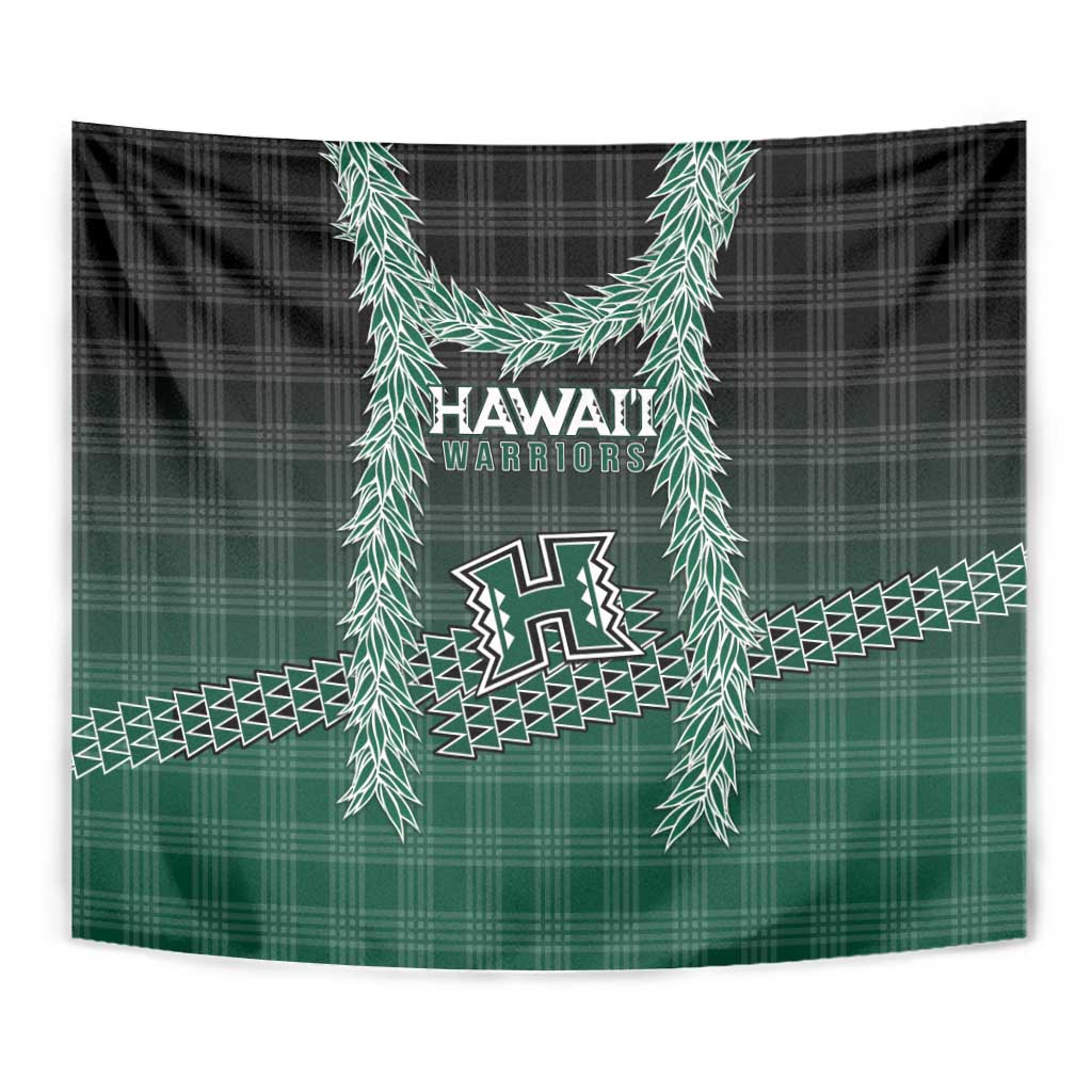 Rainbow Warriors Hawaii Palaka Tapestry Maile Lei - Polynesian Pride