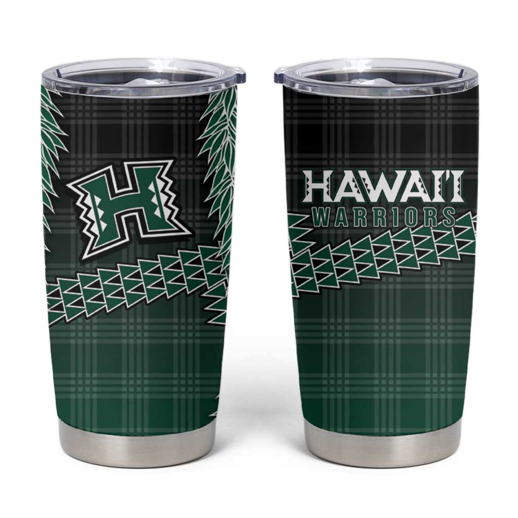 Rainbow Warriors Hawaii Palaka Tumbler Cup Maile Lei - Polynesian Pride