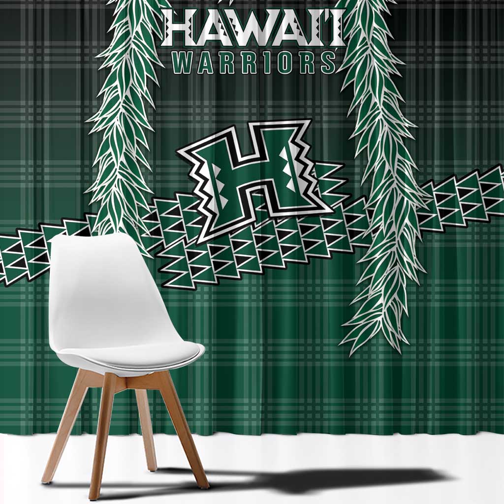 Rainbow Warriors Hawaii Palaka Window Curtain Maile Lei - Polynesian Pride