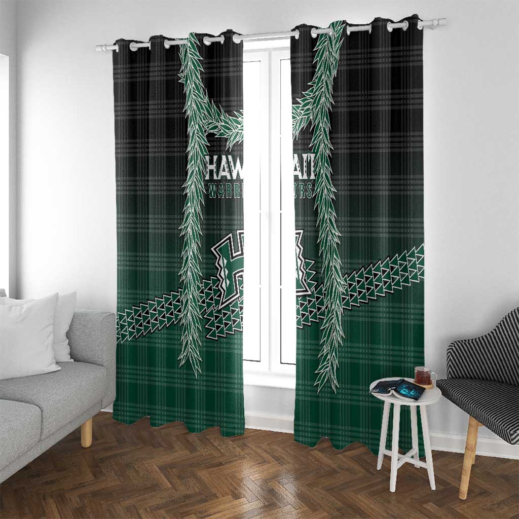 Rainbow Warriors Hawaii Palaka Window Curtain Maile Lei - Polynesian Pride