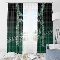 Rainbow Warriors Hawaii Palaka Window Curtain Maile Lei - Polynesian Pride
