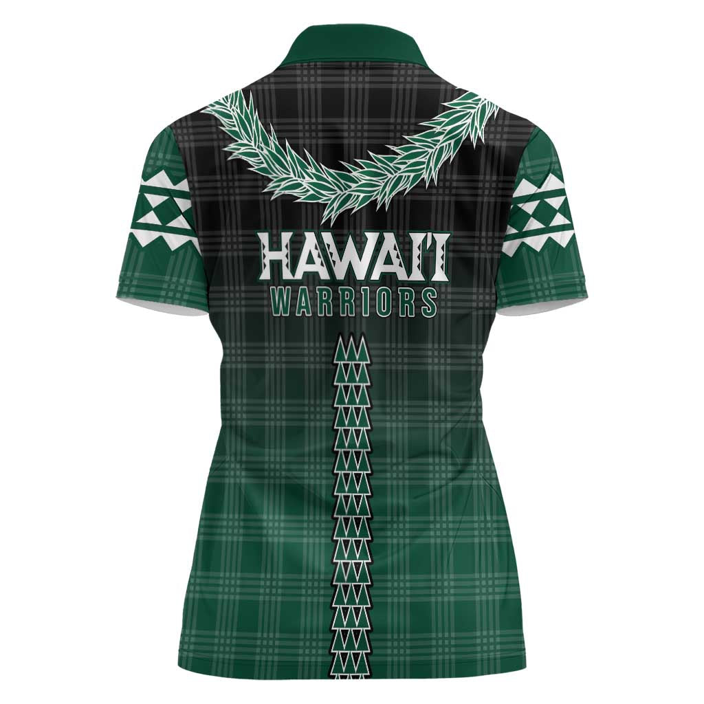 Rainbow Warriors Hawaii Palaka Women Polo Shirt Maile Lei - Polynesian Pride