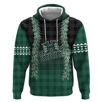 Rainbow Warriors Hawaii Palaka Zip Hoodie Maile Lei - Polynesian Pride