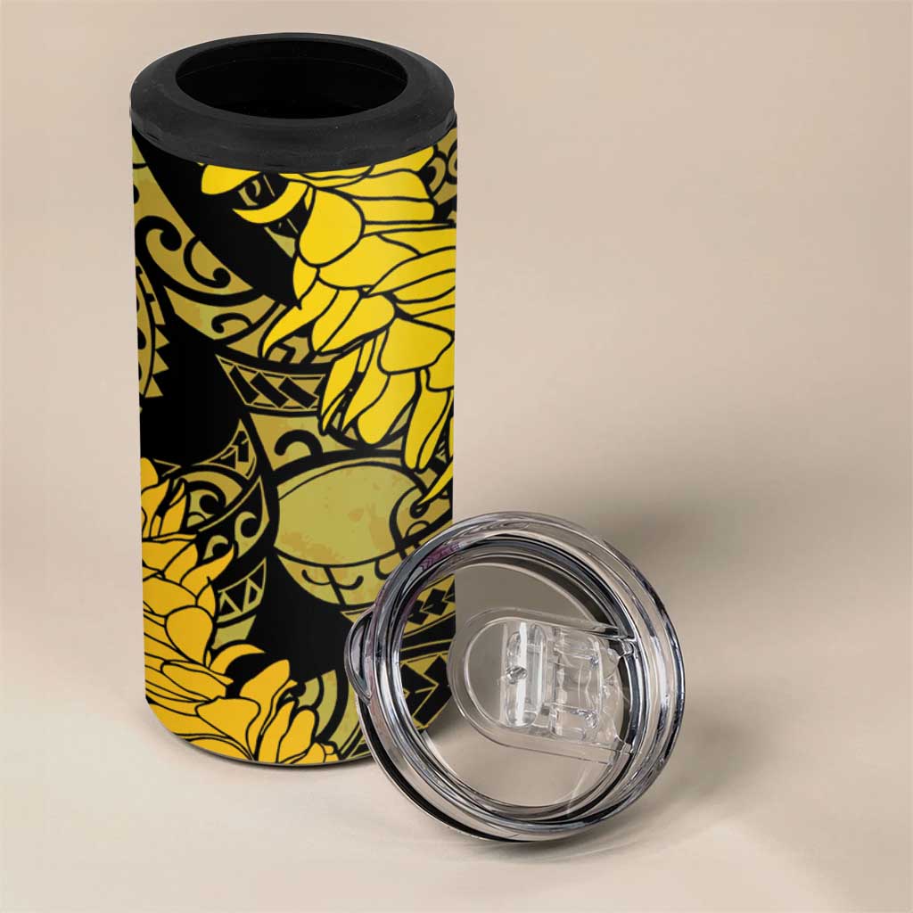 Hawaii Oahu Ilima Lei 4 in 1 Can Cooler Tumbler