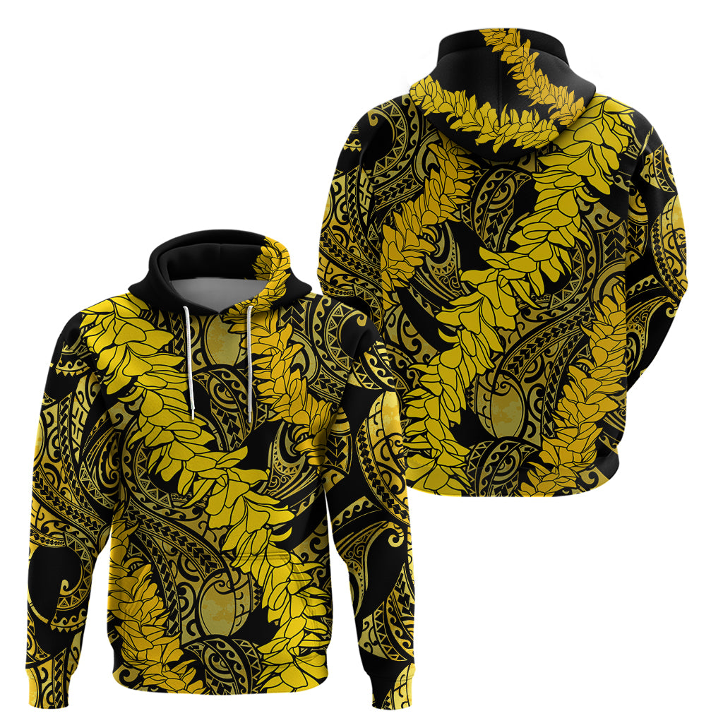 Hawaii Oahu Ilima Lei Zip Hoodie LT7 - Polynesian Pride