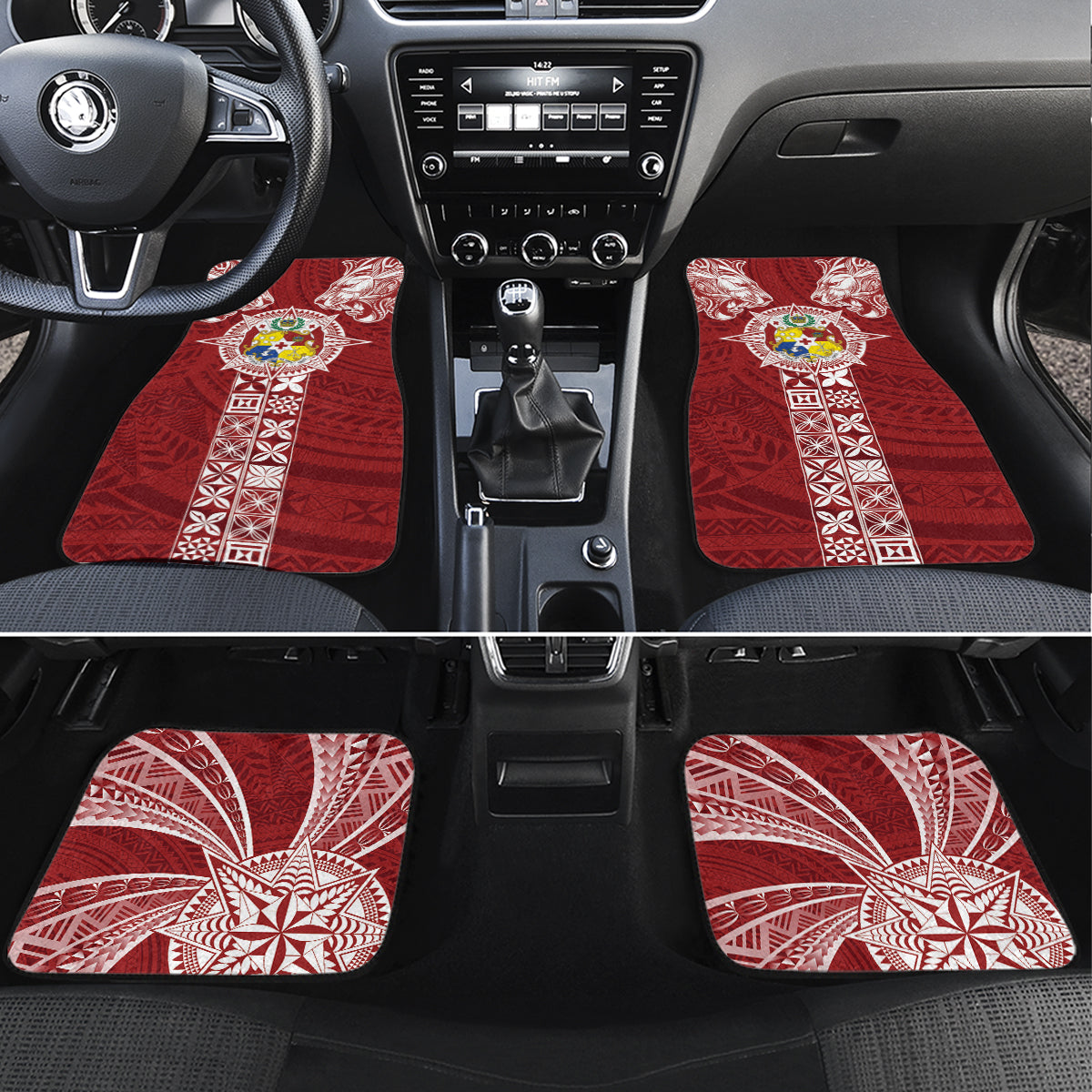 Tonga Independence Day Car Mats Tongatapu Lion Ngatu Motifs