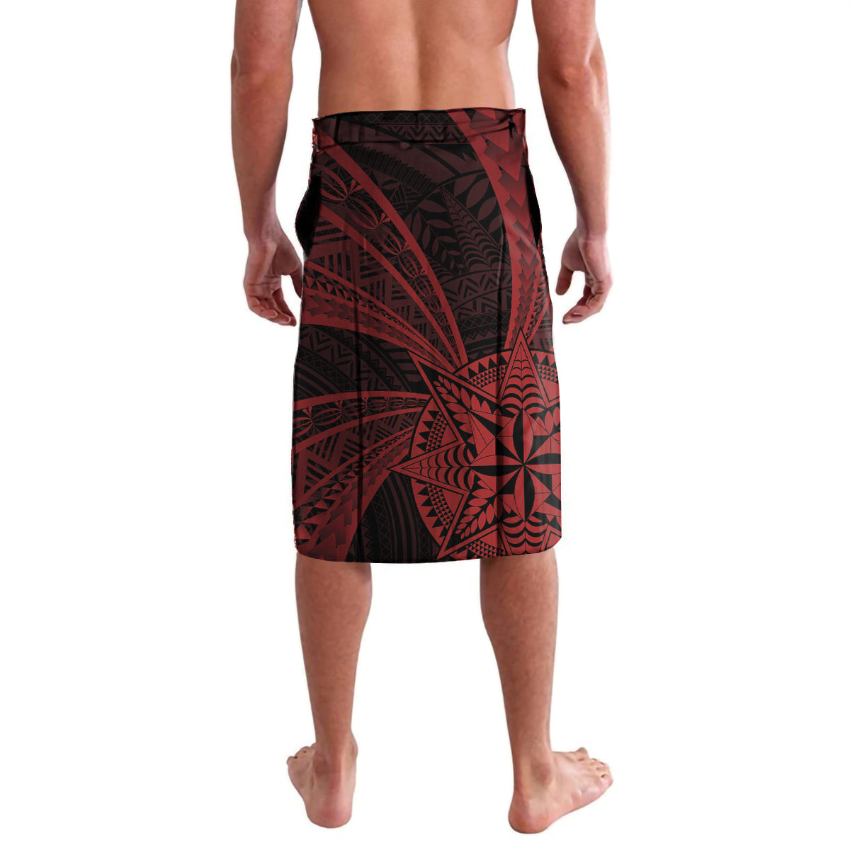 Tonga Independence Day Lavalava Tongatapu Lion Ngatu Motifs Black Ver.