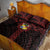 Tonga Independence Day Quilt Bed Set Tongatapu Lion Ngatu Motifs Black Ver.