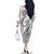 Polynesia Plumeria Lei Family Matching Off The Shoulder Long Sleeve Dress and Hawaiian Shirt White Curves Motif