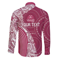 Fiji Adi Cakobau School Personalised Family Matching Mermaid Dress and Hawaiian Shirt Masi Tapa Mix Plumeria