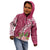 Fiji Adi Cakobau School Personalised Kid Hoodie Masi Tapa Mix Plumeria