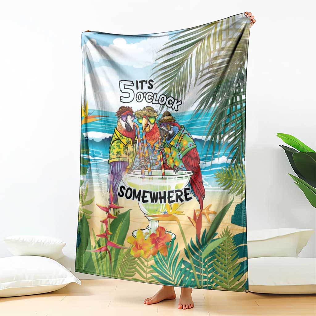It's 5 o'clock Somewhere Blanket Beach Party - Polynesian Pride