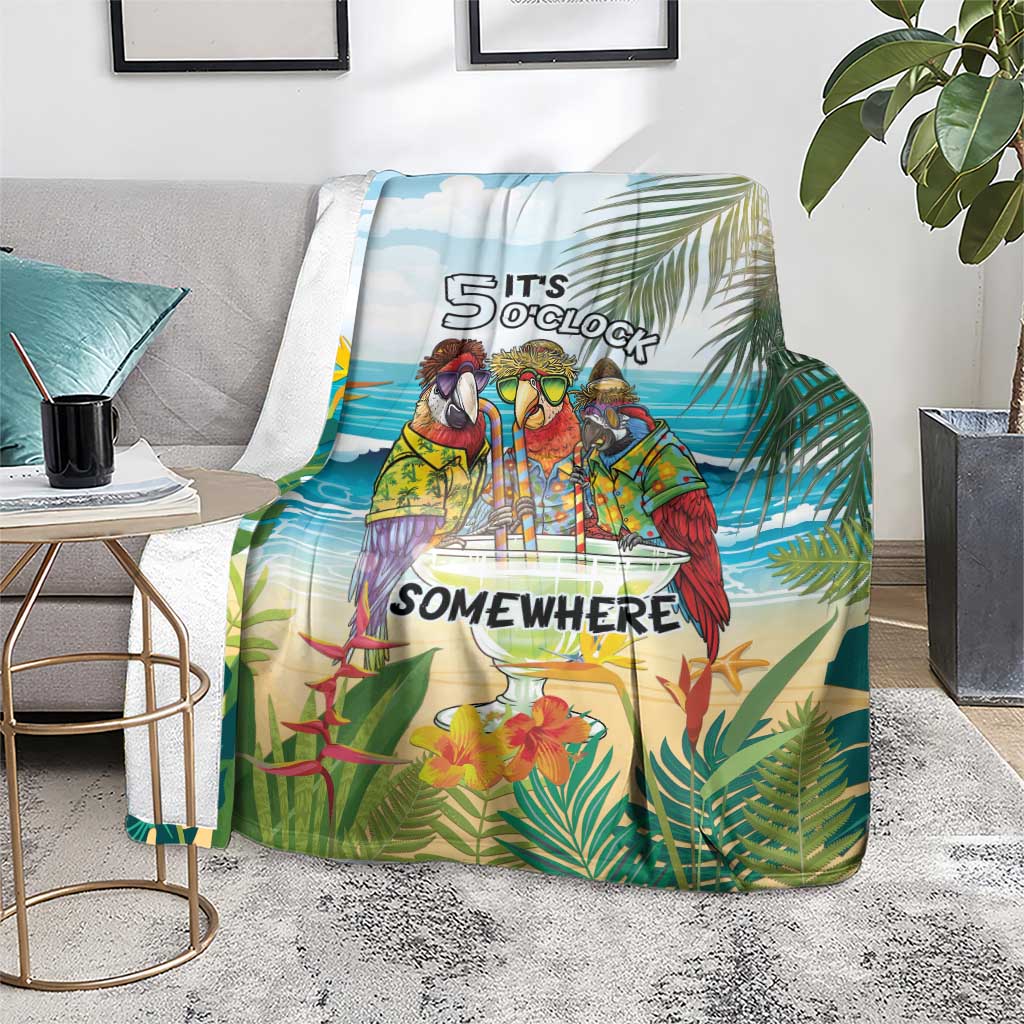 It's 5 o'clock Somewhere Blanket Beach Party - Polynesian Pride