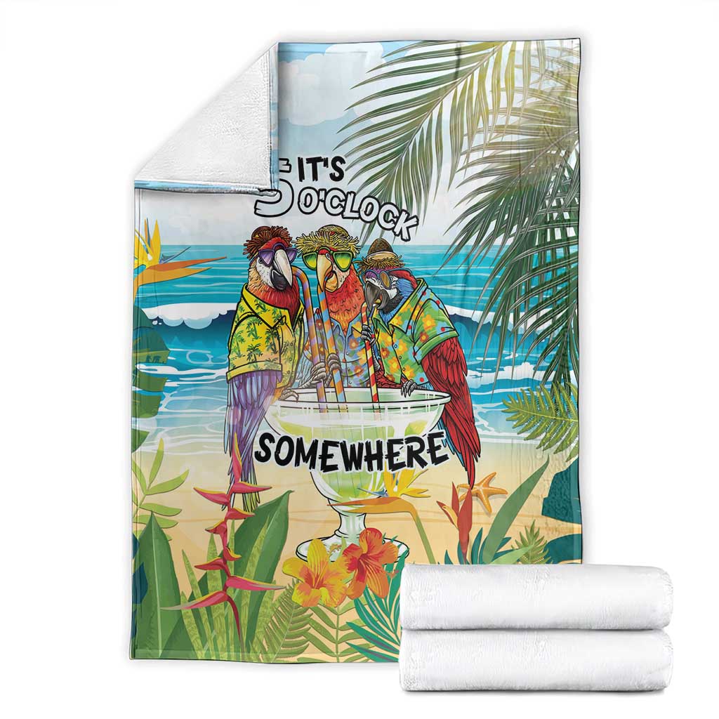 It's 5 o'clock Somewhere Blanket Beach Party - Polynesian Pride