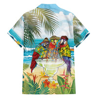 It's 5 o'clock Somewhere Family Matching Off The Shoulder Long Sleeve Dress and Hawaiian Shirt Beach Party - Polynesian Pride