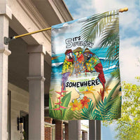 It's 5 o'clock Somewhere Garden Flag Beach Party - Polynesian Pride