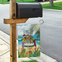 It's 5 o'clock Somewhere Garden Flag Beach Party - Polynesian Pride