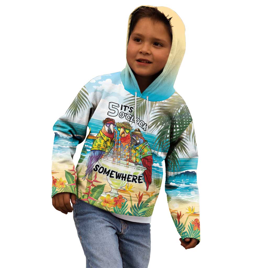It's 5 o'clock Somewhere Kid Hoodie Beach Party - Polynesian Pride