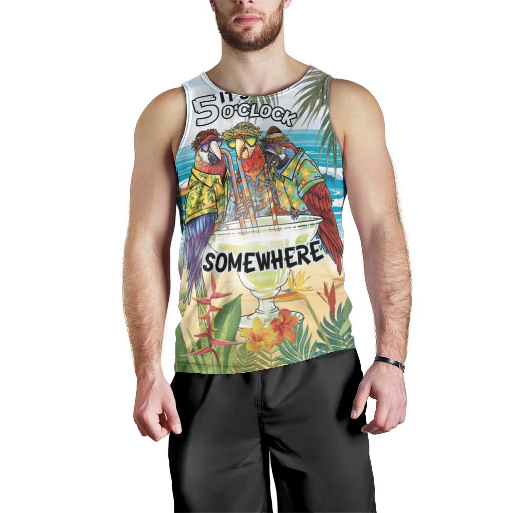 It's 5 o'clock Somewhere Men Tank Top Beach Party LT7 - Polynesian Pride