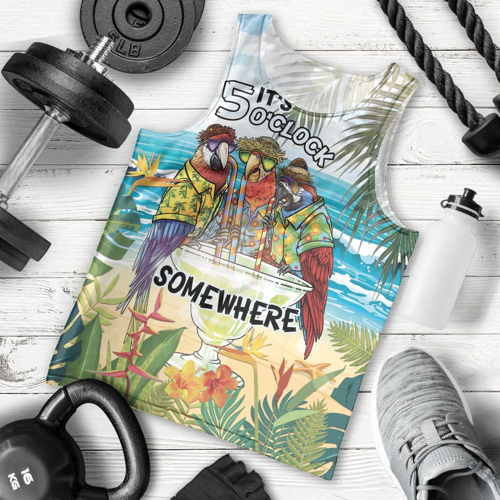It's 5 o'clock Somewhere Men Tank Top Beach Party LT7 - Polynesian Pride