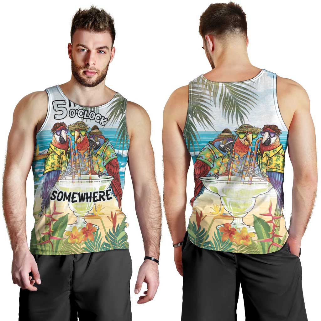 It's 5 o'clock Somewhere Men Tank Top Beach Party LT7 - Polynesian Pride